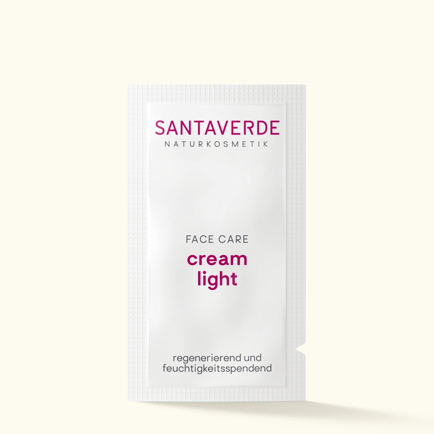 Santaverde Cream Light– Aloe Vera Naturkosmetik leichte Gesichtscreme für empfindliche Haut, im Sachet