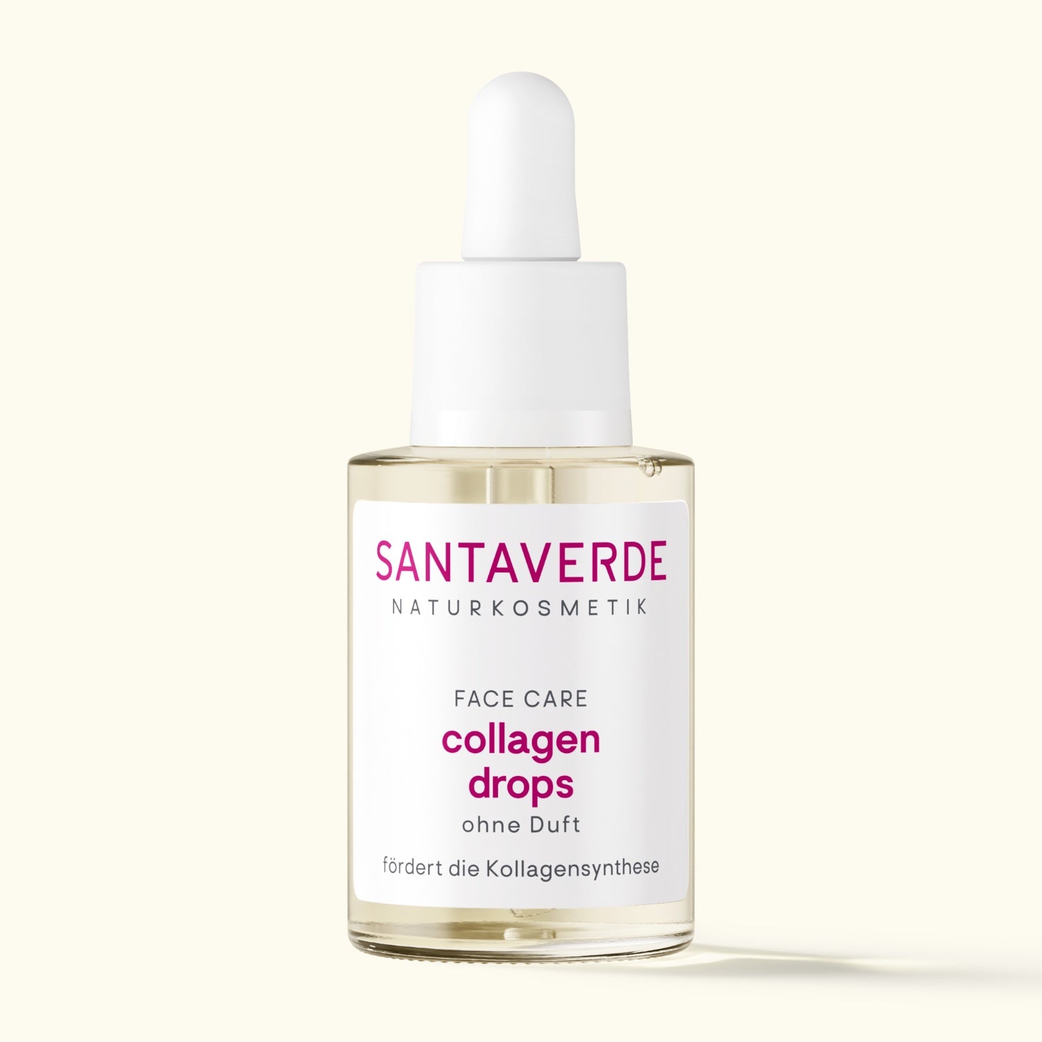 Santaverde collagen drops – pflanzliches Anti-Aging-Serum mit Aloe Vera zur Förderung der hauteigenen Kollagenbildung