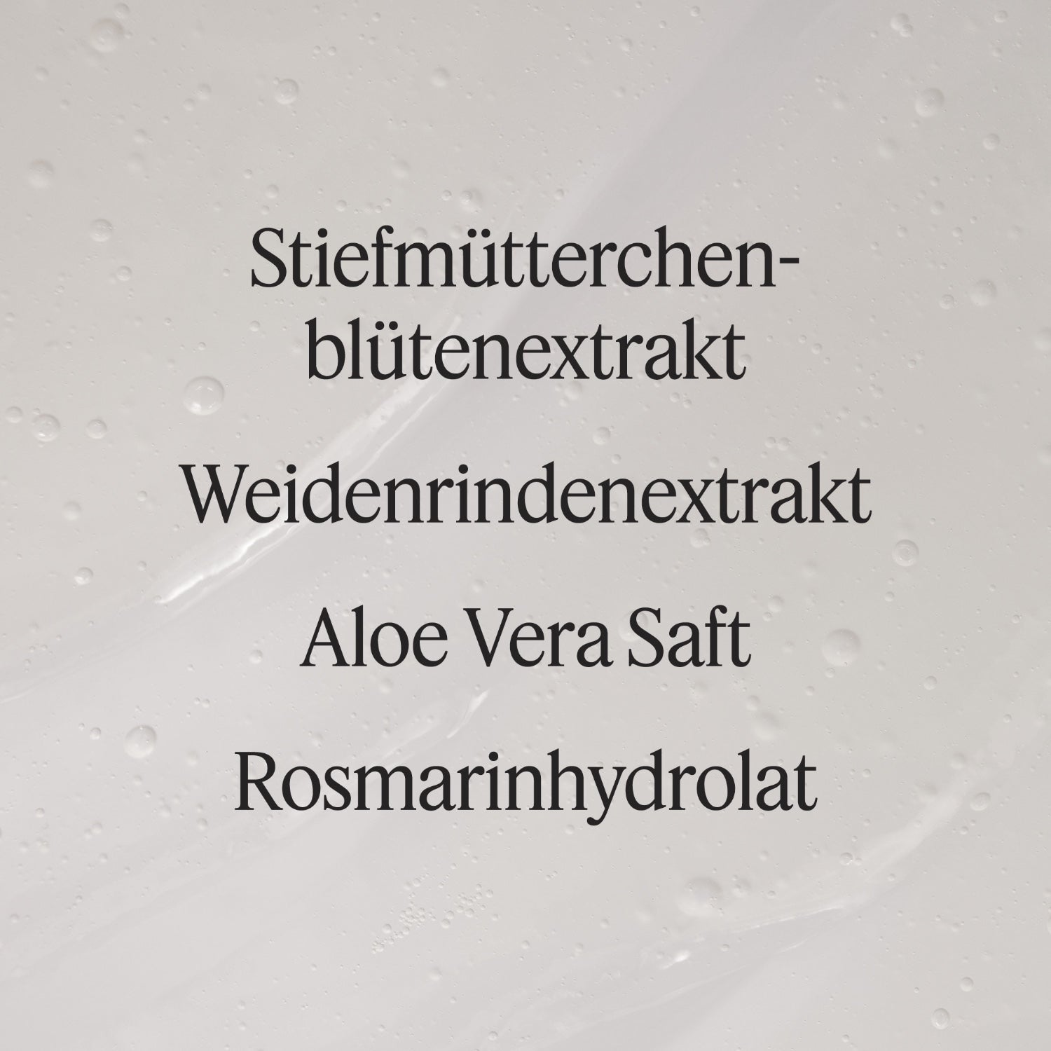Santaverde Pure Purifying Cleanser ohne Duft Textur – Detailaufnahme des klaren Reinigungsgels mit Aloe Vera als Hauptwirkstoff auf hellem Hintergrund.