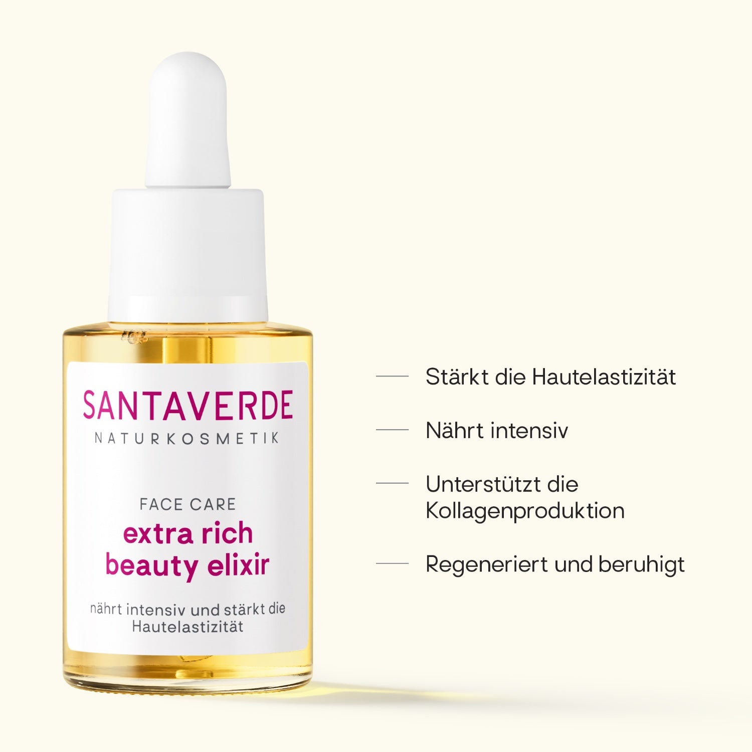 Santaverde extra rich beauty elixir nährendes Gesichtsöl