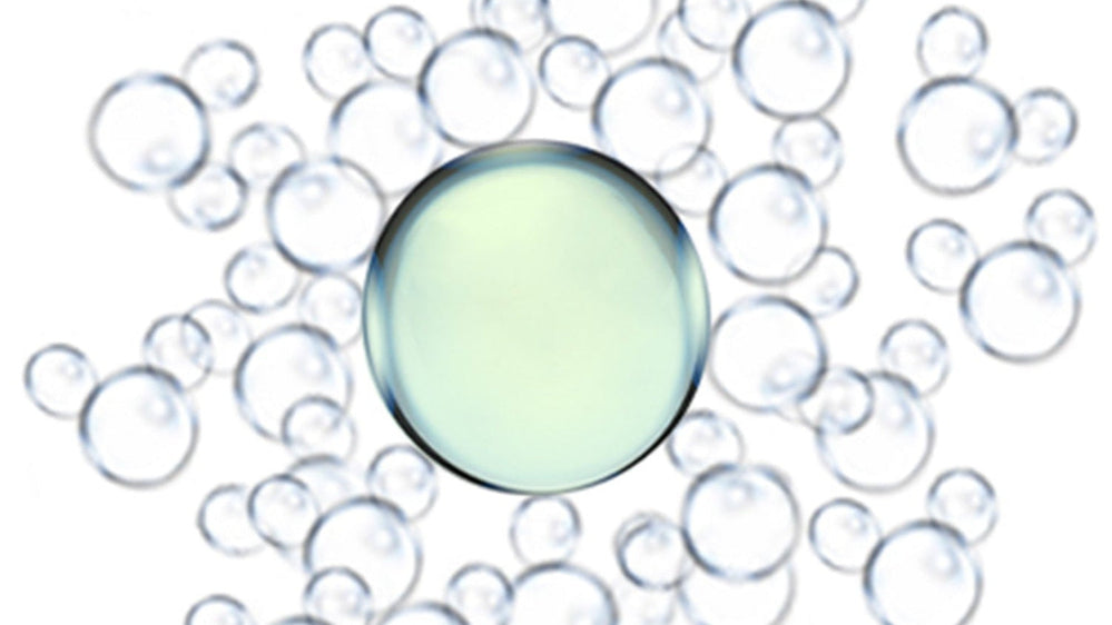 Ectoin dargestellt in kleinen Blasen /Tripfen