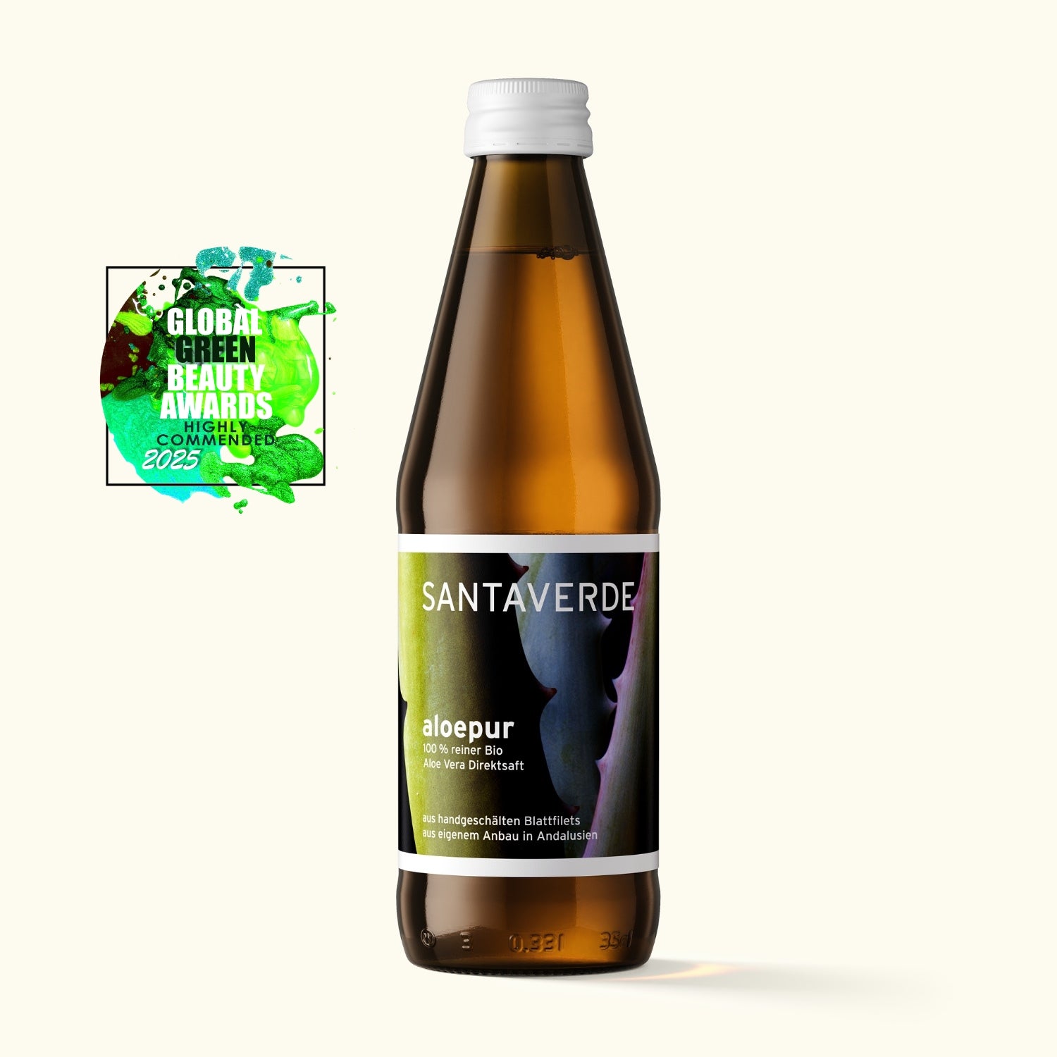Santaverde aloepur reiner Aloevera Saft global green beauty award winner 2025