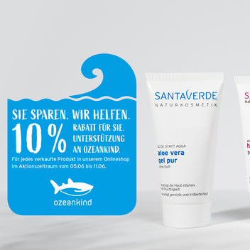 Santaverde Produkte mit Ozeankind Aktionsstörer