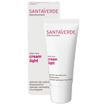 leichte und feuchtigkeitsspendende Gesichtscreme mit Hyaluron für normale und Mischhaut - Santaverde Naturkosmetik cream light - Tube und Umverpackung