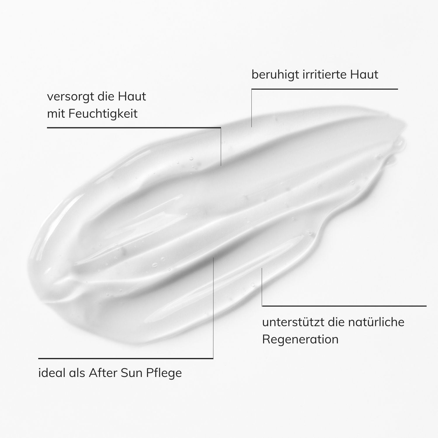 Geltextur auf weißem Grund