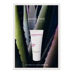 reichhaltige und nährende Gesichtscreme für besonders trockene Haut - Santaverde Naturkosmetik cream rich - Probe - Flyer - Vorderseite