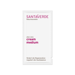 ausgewogene und feuchtigkeitsspendende Gesichtscreme mit Hyaluron für normale bis trockene Haut - Santaverde Naturkosmetik cream medium - Probe