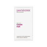 reichhaltige und nährende Gesichtscreme für besonders trockene Haut - Santaverde Naturkosmetik cream rich - Probe