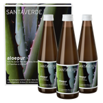 Bio Aloe Vera Direktsaft - Santaverde aloepur Kurpack - 3 Flaschen - Umverpackung